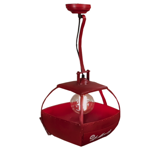 Suspension tlcabine mtal rouge 33x33x95 cm