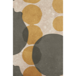 PLateau en verre Layered dots cannelle - L - rectangle 