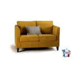Canapé Austin petit 2 places 120 cm - Tissu Univers Écureuil 