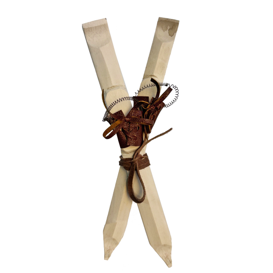 Paire de skis blanc - 22cm