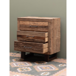 Commode Endor 3 Tiroirs bois recyclé - Chehoma