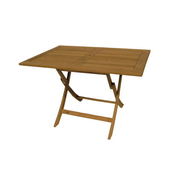 Table rectangulaire pliante en teck AMANA 120