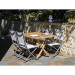 Table rectangulaire pliante en teck AMANA 120