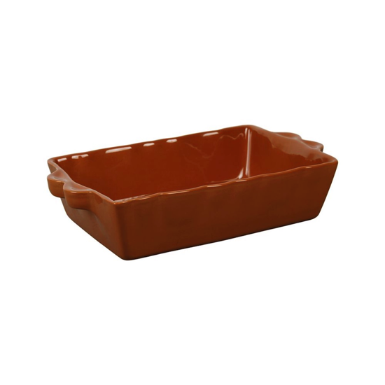Plat à four Feston rectangulaire Caramel 26x18 - Côté Table