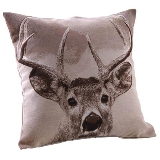 Coussin cerf de face 60x60 cm