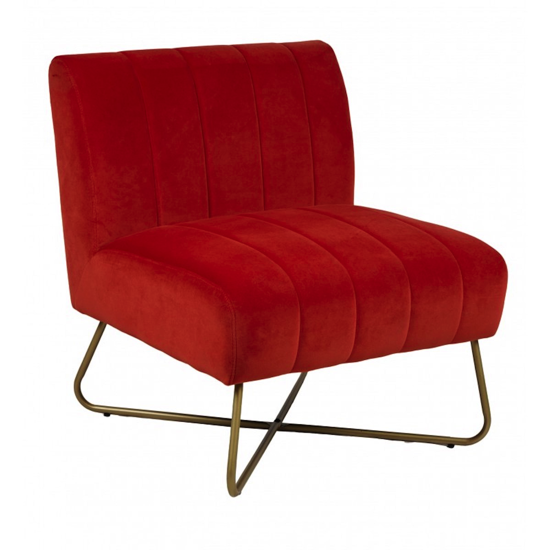 Fauteuil Alfred velours 65x71xH74