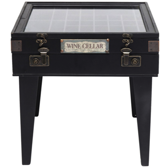 Table d'appoint collector noir 55x55 - Kare Design 
