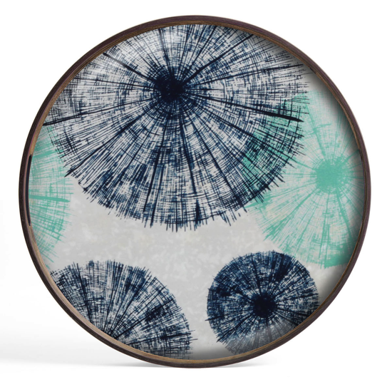Umbrellas glass tray round S - Ethnicraft 