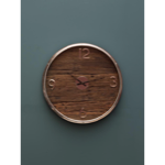 Horloge en bois et nickel Classy - Chehoma