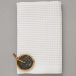 Nid d'abeille Bain de minuit Blanc - Drap de douche 70x150 - Sylvie Thiriez