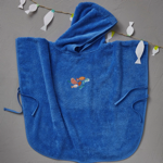 Poncho brod Petite Pche - 6/8 ans - Sylvie Thiriez