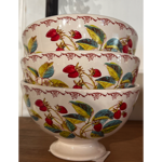 Bol fleur fraise des bois - Comptoir de Famille