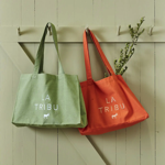 Tote bag Tribu Olive Jaune - Sylvie Thiriez