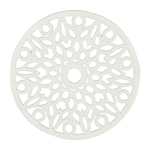 Dessous de plat  Rhodonea Rosace - blanc - Comptoir de Famille