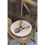 Galette réversible Gruffy Cerf/Marmotte - 38x38