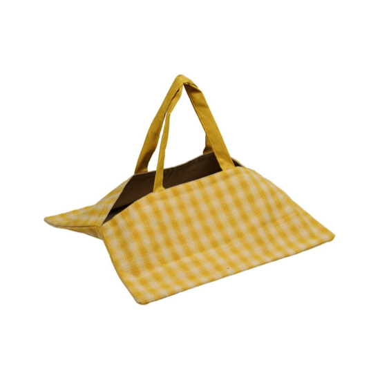 Sac à tarte Campagne jaune 40x40 - Comptoir de Famille