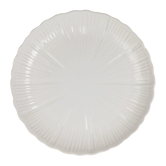 Plat rond Cerino blanc Ø35,5 - Côté Table