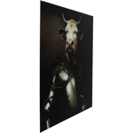 Tableau en verre vache en armure - Kare Design