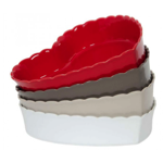 Plat coeur Charlotte Carmin Ø24cm - Côté Table