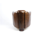 Fauteuil Gentleman Cigare en cuir de vachette 