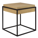 Table d'appoint en chêne monolithe