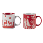 Set de 2 mugs assortis  - 2 designs Rouge