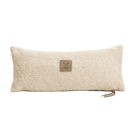 Coussin bouclettes 25x60 cm - Ecru