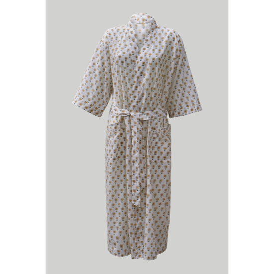 Kimono voile de coton imprimée Bastide - L/XL - Sylvie Thiriez