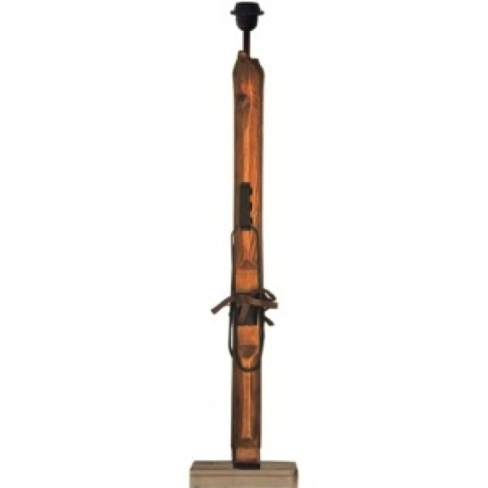 Lampadaire collection COP'OW avec skis en bois 90cm