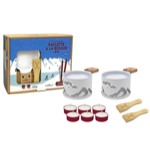 Raclette à la bougie 2 personnes - LUMI Blanc - Montagne - Cookut