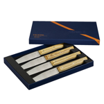 Coffret de 4 couteaux de table OPINEL Facette en bois d'olivier