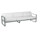 Canapé 3 Places Bellevie coussin Blanc Grisé - Fermob 
