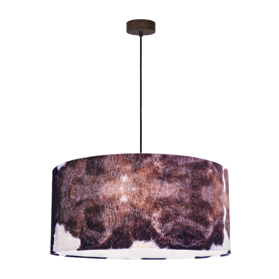 Bovino pendant lamp walnut stained pine