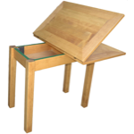 Table extensible épicéa massif 90x55(110) huilée