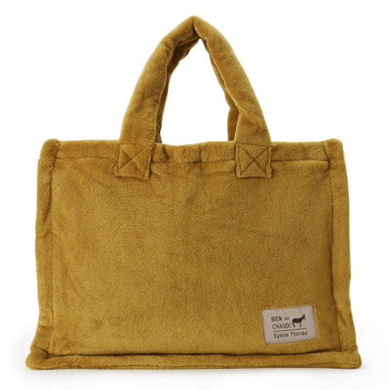 Tote bag polaire Vert Olive - Sylvie Thiriez