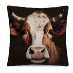 Coussin velours Elim Vache 45x45 - Pdevache