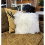 Coussin Tibet Blanc 35x35 cm - Maison Yak