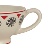 Tasse en faïence avec anse Rosette - Comptoir de Famille