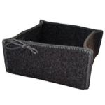 Vide poche feutrine & peau Mountain 22x22x12