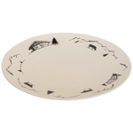 Assiette plate Montagne en porcelaine