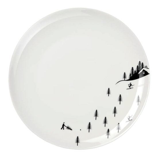 Assiette plate Skiing Ø26,5 - Asa Selection