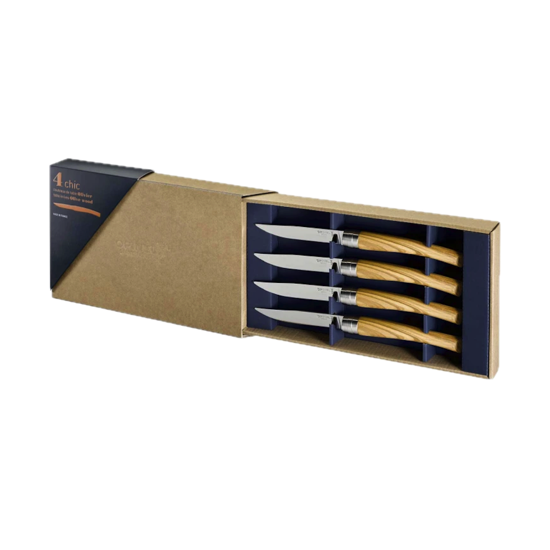 Coffret 4 couteaux Table Chic - Olivier