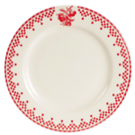 Assiette plate Damier Rouge - Comptoir de Famille