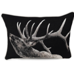 Housse de coussin Chablais 60x40- Noir  