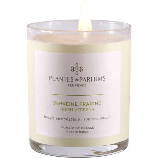 Bougie végétale parfumée 180g - Verveine fraiche