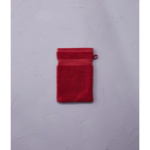 Gant de toilette éponge unie Rouge Amour 15x21 - Sylvie Thiriez