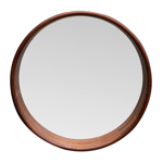 Miroir rond en pin - Brun - Chehoma