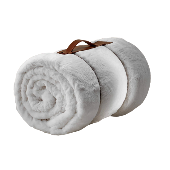 Plaid Premium peau de bête - Blanc 
