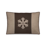 Coussin velours Blanca Flocon beige 40x60 cm - Pdevache