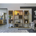 Bloc cube pour bibliothèque ouverte Brooks - Teinte naturel vieux bois 